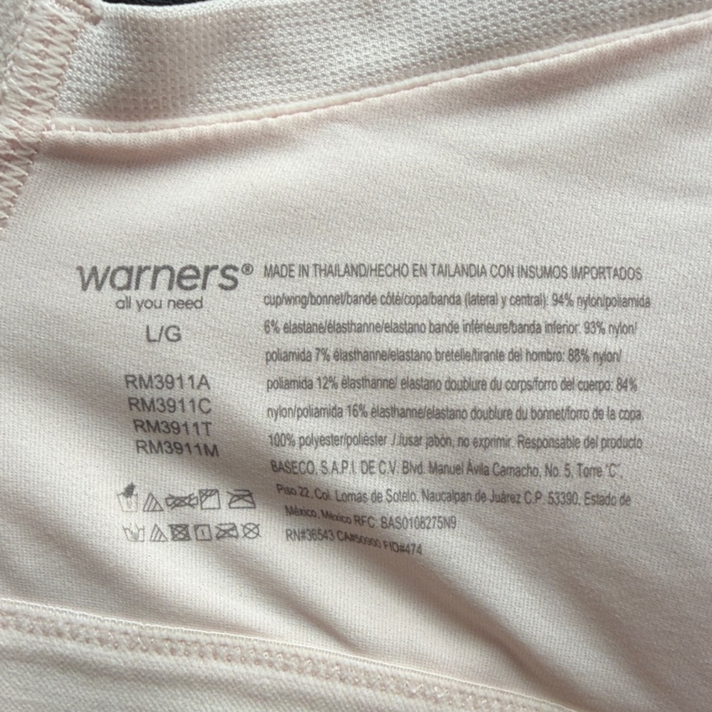 Warner’s Wireless Bra in Rosewater - Picture 4 of 6